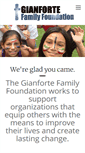 Mobile Screenshot of gianfortefoundation.org